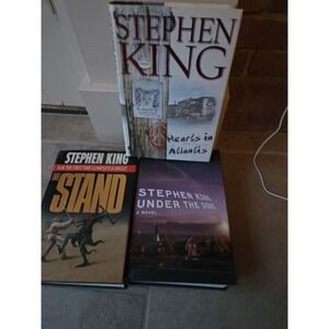 Stephen King Lot Of 3 Hardback Books The Stand Under The Dome Hearts In Atlantis